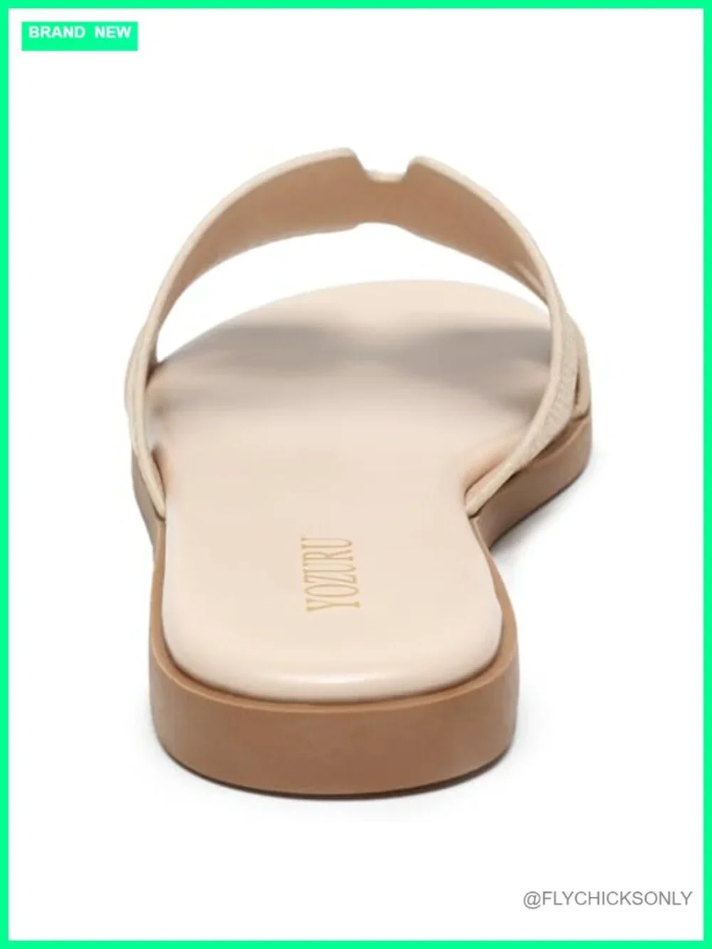 Leather Flat Sandals Slip On Open Toe Dressy Summer Slide Sandals Comfortable